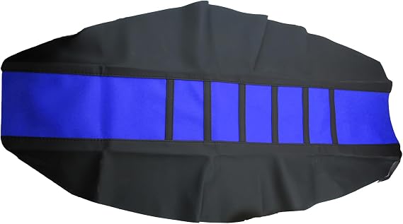 Universal Motorcycle Seat Cover Non-Slip Suitable Rubber Striped Seat Covers Soft for YZ125 YZ250 YZ450F WR250F WR450F WR400F XTZ125 YZ WR TTR 125 250 Dirt Pit Bike Off Road Motorbike (Blue)