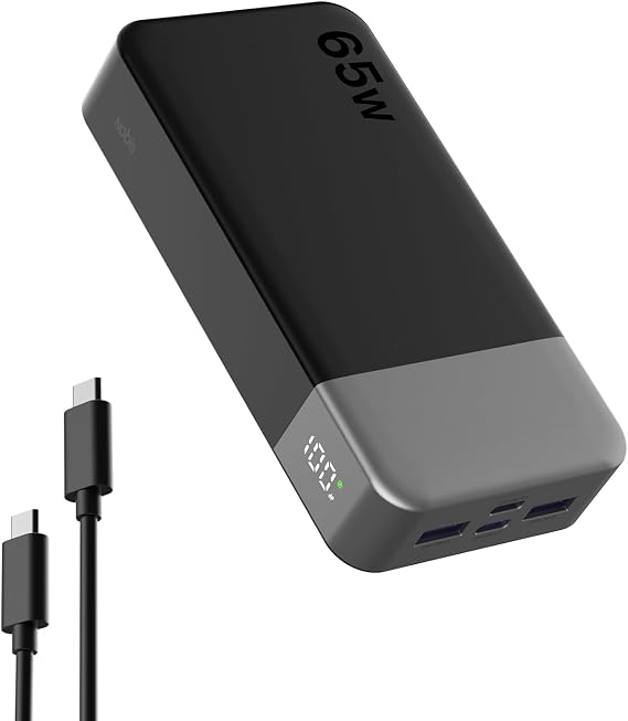 NOBIS Portable Charger 20000mAh 65W Power Bank Fast Charging