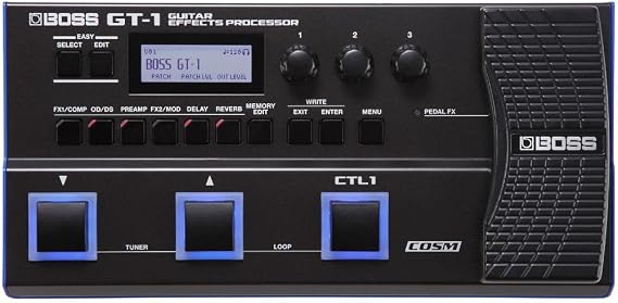 BOSS GT-1 | Compact Guitar Effects Processor | Packed with Iconic Amps & Effects | Premium Sound Engine | Ideal for Beginner Guitarists | Durable & Lightweight | FREE Pro Patches via BOSS Tone Central