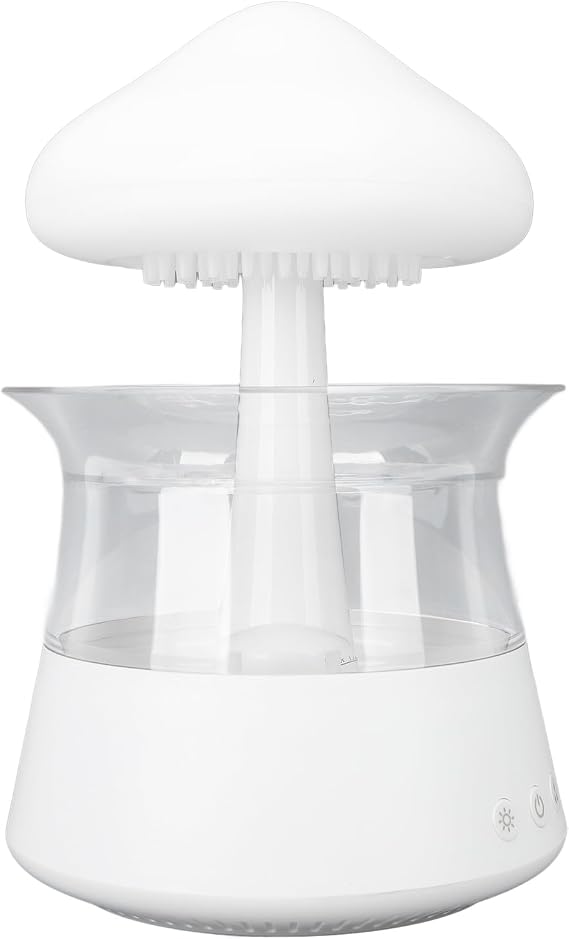 Rain Cloud Humidifier Water Drip Rain Cloud Diffuser 7 Colors Night Light Aromatherapy Essential Oil Diffuser 300ml Mushroom Diffuser with Timer for Sleeping Relaxing Mood