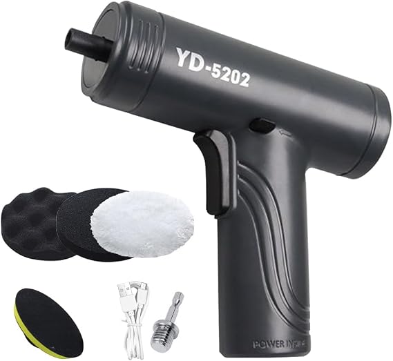 Cordless Car Buffer Polisher,Mini Polishing Machine,Cordless Polisher for Car Detailing/Polishing/Waxing,2-Speed Gearbox For Scratch Repair