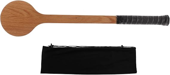Tennis Training Aids, Sweet Spot Tennis Trainer with Storage Bag - Wooden Spoon Racket for Swing & Serve Practice for All Ages Adults Kids, 23.6in