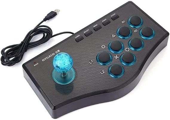 Ps3 Controller, Wired Upgraded Version PC Gamepad, 3 in 1 USB Connection, No Delay, Heavy Duty Buttons, Gravity Sensed, Ergonomic, Preste 4, Compatible with Pro/Slim/P3/Win7/8/10 Black