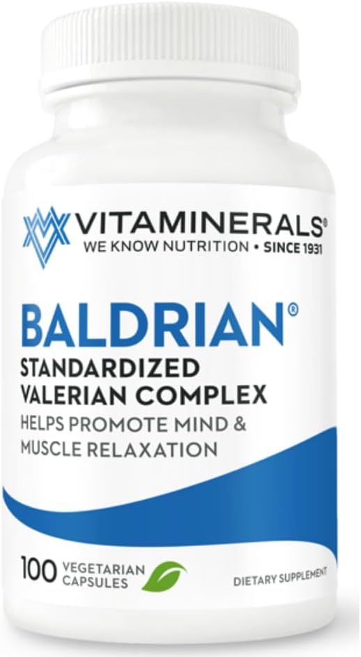 Vitaminerals 33 Baldrian Original Natural Relaxing Support Standardized Valerian (250)