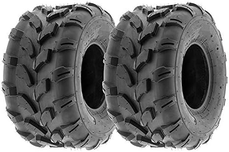 MMG Set of 2 18x9.5-8 Tires 4 Ply Lawn Mower Garden Tractor 18-9.50-8 Turf Grip Tread