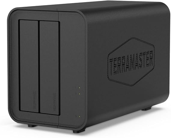 TERRAMASTER D2-320 2-Bay USB Hard Disk Enclosure USB 3.2 Gen 2 10Gbps Type-C 2Bay RAID 0, 1, Single, JBOD Compatible with Factory Direct Store HDD NOT Included | Compatible with RAID 0/1, JBOD, Single USB 3.2 Gen2 for fast expansion and management of two SATA HDD/SSDs up to 10Gbps