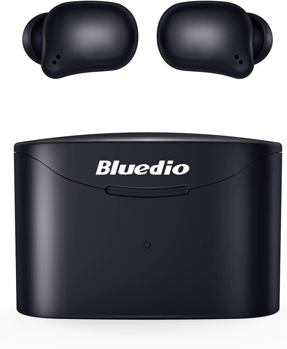 Bluetooth Earphones, Bluedio T Elf 2 Wireless Earphones True Wireless Earbuds 5.0 Bluetooth Headphones in-Ear Stereo Sports Headsets with Touch Control, Easy-pair,Total 35 Hours