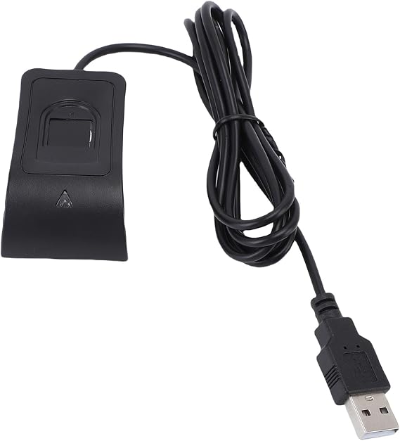 USB Fingerprint Reader - 360° Biometric Scanner for 10 & 11, Plug and Play with Enhanced Security Features and Multi-User Capability