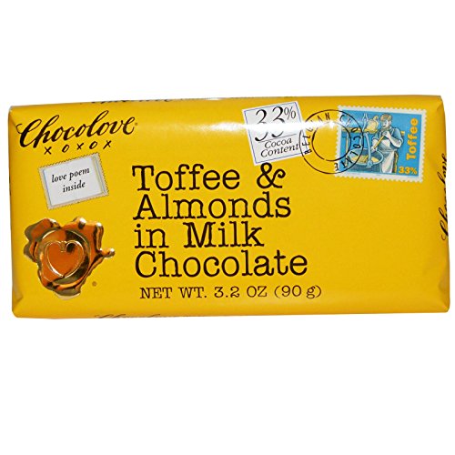 Chocolove, Toffee & Almonds in Milk Chocolate, 3.2 ozPack of 3