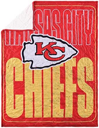 FOCO NFL Unisex-Adult NFL Team Logo 80 x 60 Big Game Sherpa Lined Throw Blanket