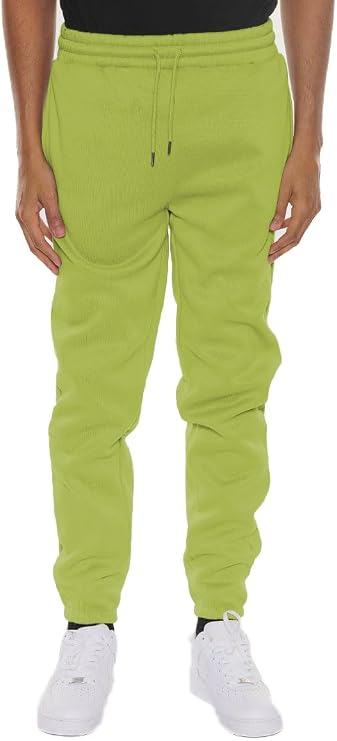 WEIV GEAR Men's Jogger Sweatpants Elastic Drawstring Waist Casual Tapered Leg Active Workout Yoga Running Pants