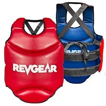 Revgear Muay Thai Reversible Chest Protector: Ideal Sparring Gear for MMA, Kickboxing, Taekwondo, Karate with Chest Armor and Boxing Body Protection