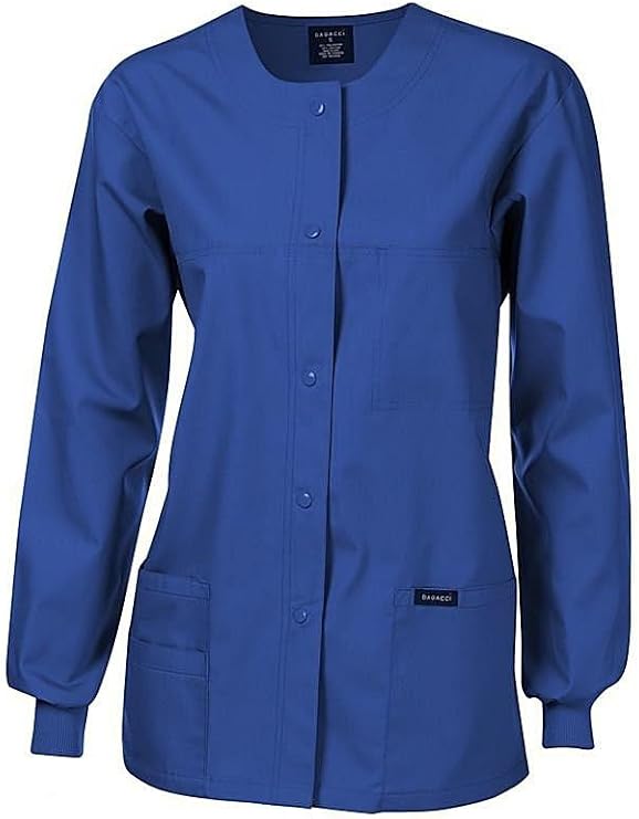 Dagacci Medical Uniform Original Fit Crew Round Neck Warm-Up Jacket