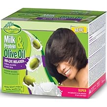 SOF N FREE Milk Protein & Olive Oil No-lye Relaxer Super