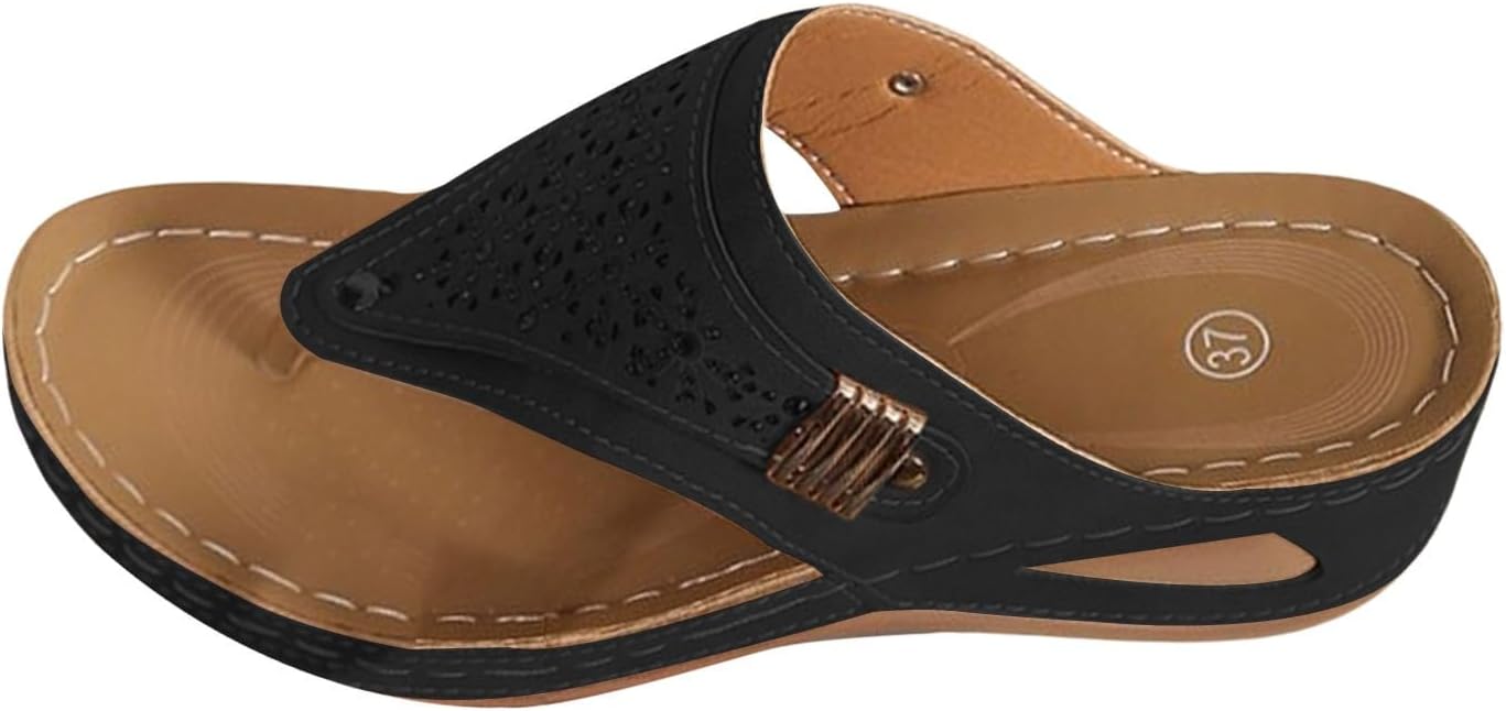 Sandals for Women 2025 Orthopedic Sandals Summer Wedges for Women 2025 Trendy Shoes Slip On Sandal