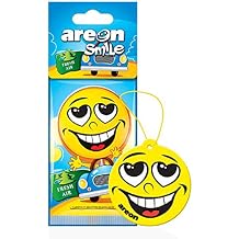 AREON Smile I Hanging Car Air Freshener, Fresh Air (Pack of 12)