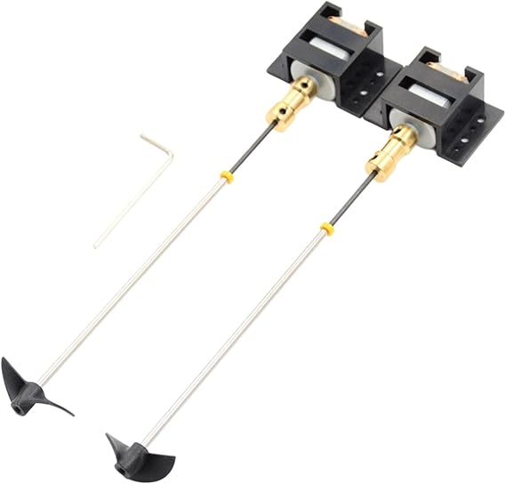 RC Boat Drive Kit With 130 Motor Plastic And Metal Parts 2 Sets 15Cm Shaft Propeller DIY Model Ship Assembly Compatible With Multiple RC Boat Types For Hobbyists
