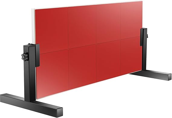 Portable Table Tennis Return Board,Ping Pong Rebound Board Practice Equipment,Adjustable Angle (360°),T-shaped Brackets,8 Rubber Blocks,for People who Have Some Basic Table Tennis Skills