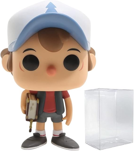 POP Disney: Gravity Falls - Dipper Pines Funko Vinyl Figure (Bundled with Compatible Box Protector Case), Multicolored, 3.75 inches
