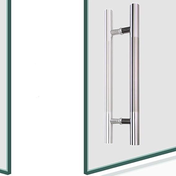 Door Pull, Thick Brushed Stainless Steel Door Handle, Office Push-Pull Door Handle/Glass Door Handle/Wooden Door Handle, 8 Sizes (Size : 381200900mm) (Size : 32x500x300mm)
