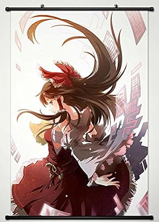 Touhou Project Wall Scroll Poster Fabric Painting For Anime Reimu Hakurei 1305 L