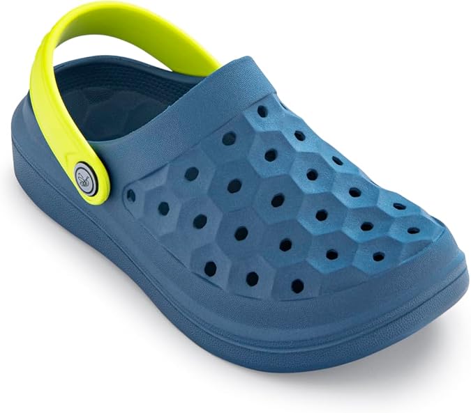 Joybees Girls Varsity Clog Graphic Bone Tropical Flora