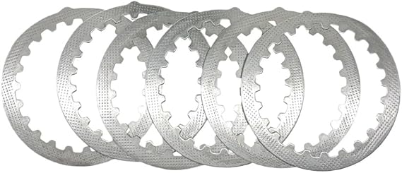 Clutch Friction Plate And Steel Disc Kit Compatible With DT230 DT 230 MT250 MT 250 KEWS KAYO KT250 KT 250 MT KT 250CC 230CC Models(Steel plates)