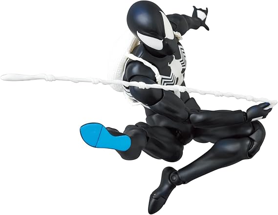 MAFEX No.147 SPIDER-MAN BLACK COSTUME Spider-Man Black Costume, Comic Version, Approx. 6.1 inches 155 mm, Painted Action Figure