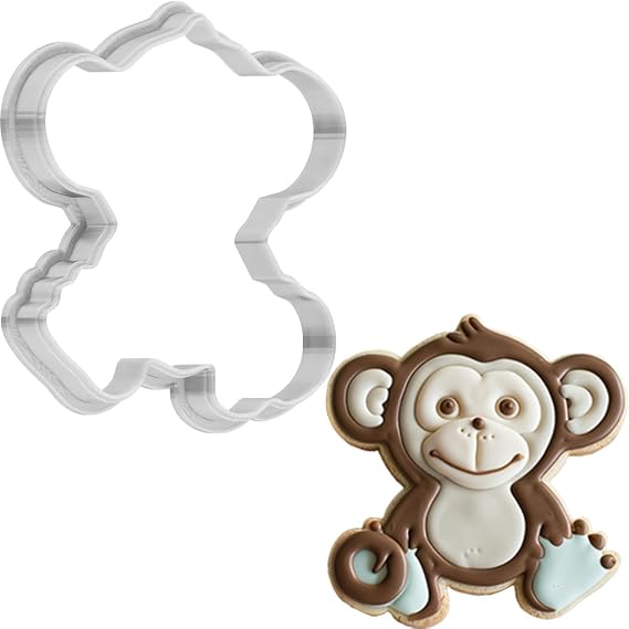 Monkey Cookie Cutter 4 Inch Made in USA by WONDERTORY