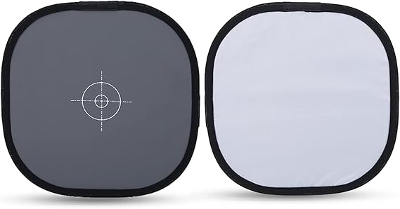 White Balance Card, Photo 18% Grey Card, 12"/30cm Folding Photography Exposure Card with Carry Bag, Reference Reflector Grey Card for Video, DSLR and Film