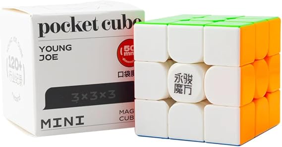 Cuberspeed YJ Pocket Cube 3x3 Speed Cube Compact 50mm 3x3x3 mini Magic Cube for Single Hand Solve Cube