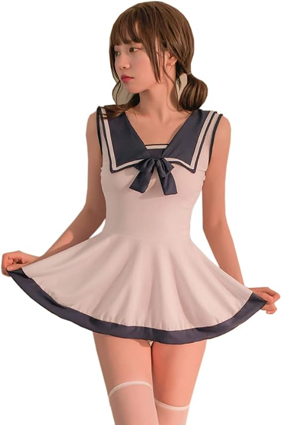 SINROYEE Japanese Sailor Suit Cosplay Costume Sexy Women Schoolgirl Uniform Dress Anime lingerie