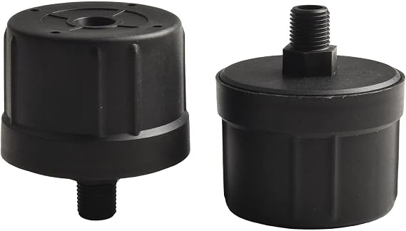 Air Filter Muffler for Oil-free For Compressors and Small Air Pumps Featuring 1/4 inch and 1/2 inch Thread Connections (1/4)