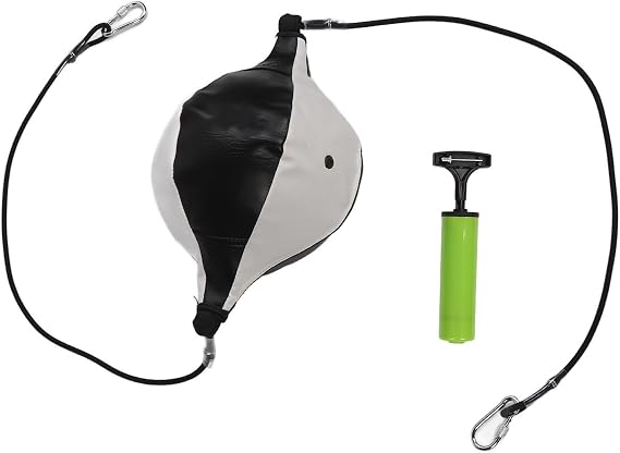 Double End Punching Ball with Adjustable Cord PU Leather Reflex Training Bag for Boxing and Martial Arts