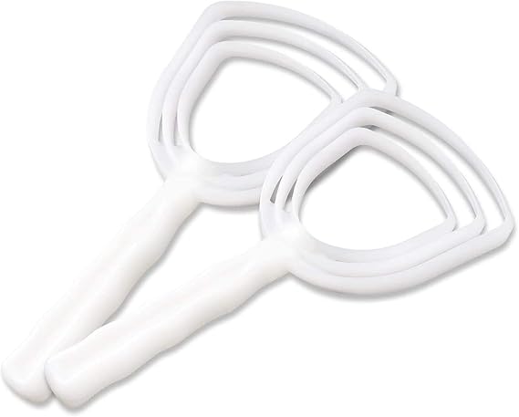 BOLEXION White Poly Bone Dust Scraper, Meat & Fish Scraper, 2 Pack | Removes bone & meat,Sturdy White Poly,Square head for even scrape,Ergonomic, non-slip,For home & catering.