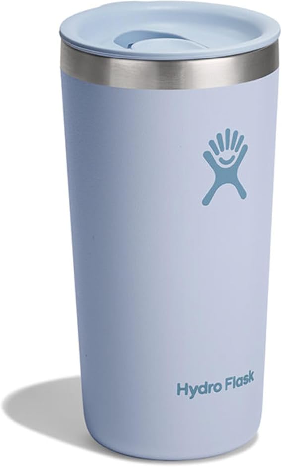 HYDRO FLASK - All Around Tumbler 355 ml (12 oz) with Closable Spill Proof Press-In Lid - Stainless Steel Double Wall Vacuum Insulated - Surf