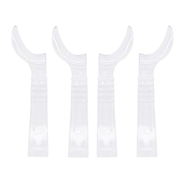 4 Pcs Dental Intraoral Cheek Retractor,Half-Lip Retractor,Unilateral Lip Retractors for Adults,Oral Care Tool,2 Left+2 Right,Large Size