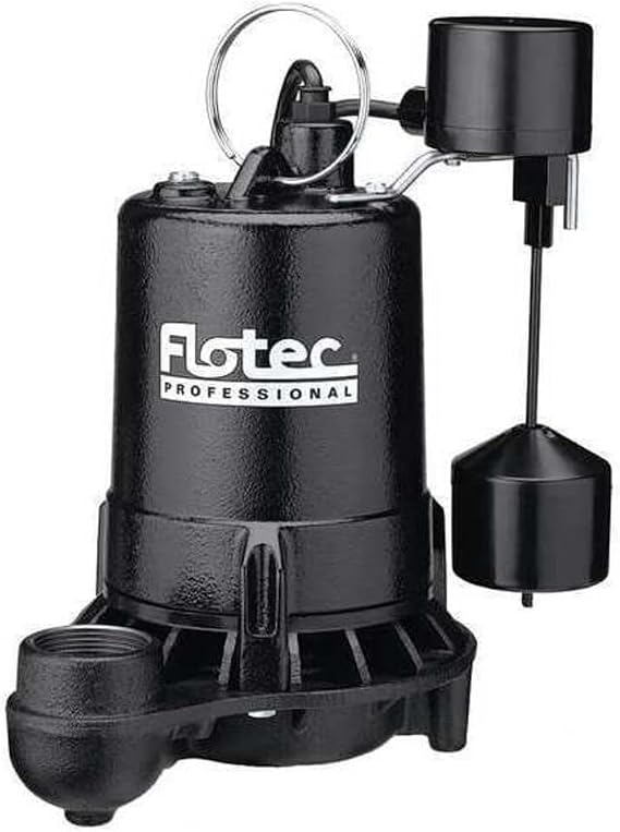 Pentair Flotec E75VLT Professional Series 115-Volt 3/4-HP Submersible Cast Iron Sump Pump