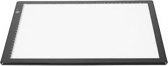 Slide Viewer Lightbox, Ultra Thin Optical Pad Scanner with 3 Brightness Levels for Viewing and Digitizing 35mm Slides and Negative Films Black 13.7 x 9.8 Inches