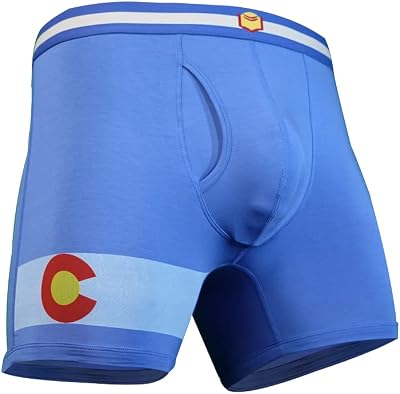 SHEATH Mens 4.0 Colorado Edition Boxer Briefs - Blue - XXL 44-46