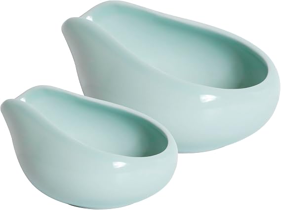 Loveramics 2-Pack Coffee Bean Dosing Cups by James Hoffmann, 30g-60g Capacity (Celadon Blue)