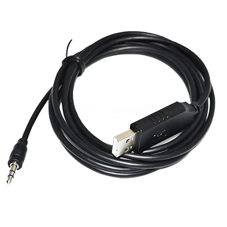 USB to 2.5mm TRS Cable for INFICON Vacuum Gauge, 1.8m RS232 Serial Communication Cable