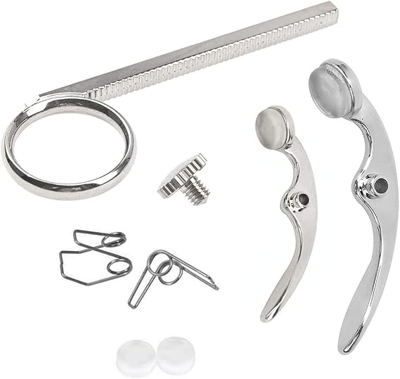 Jiayouy 1 Set of Trumpet Water Key/Spit Valve Slide Finger Ring Assembly Trumpet Valve Replacement Parts
