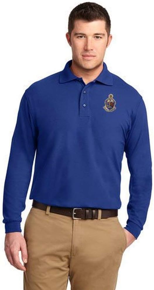 Alpha Kappa Psi Patch Long Sleeve Polo