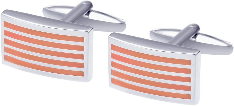 Men's Five Striped Cufflinks with Gift Box