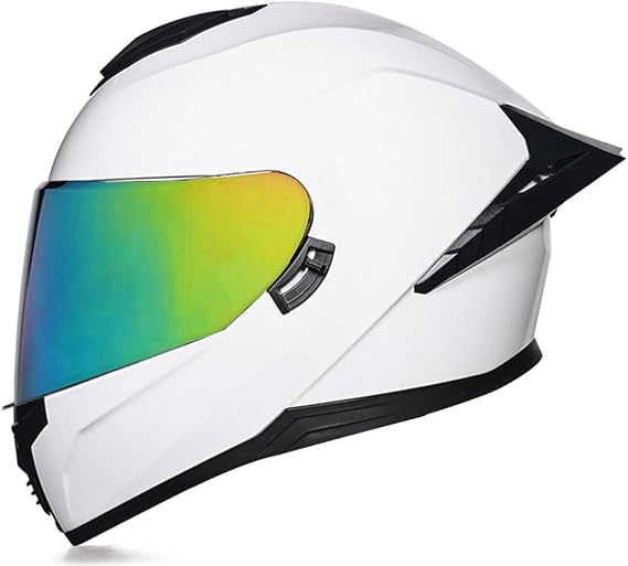 Full-Face Motorcycle Helmet with Dual Visor System DOT Certified | Anti-Fog, UV Protection & Aerodynamic Design