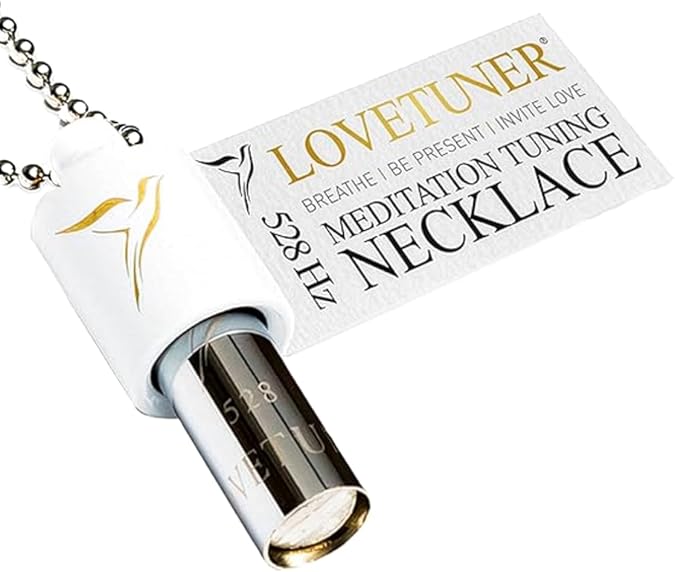 LOVETUNER 528Hz Breathing Necklace for Stress Relief, Mindfulness & Meditation | Sound Healing Whistle for Anxiety, Focus, Calm & Relaxation | Emotional Wellness, Inner Peace & Balance Necklace
