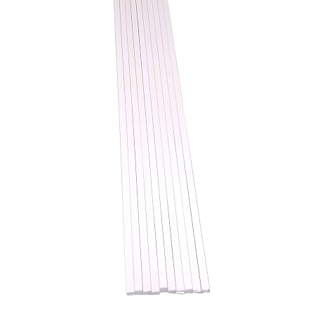 CGjiogujio 10pcs 4mm x 9.84" ABS Styrene Plastic Square Bar Rods