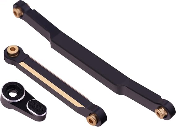FCX24 Brass Steering Link & Servo Horn for FMS 1/24 FCX24 Series 1/18 FCX18 LC80 Servo Arm Upgrades Part