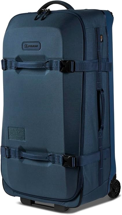 Pelican Aegis Luggage - Check in Duffel Bag with Wheels - 32 Inch Suitcase with Wheels (Indigo)